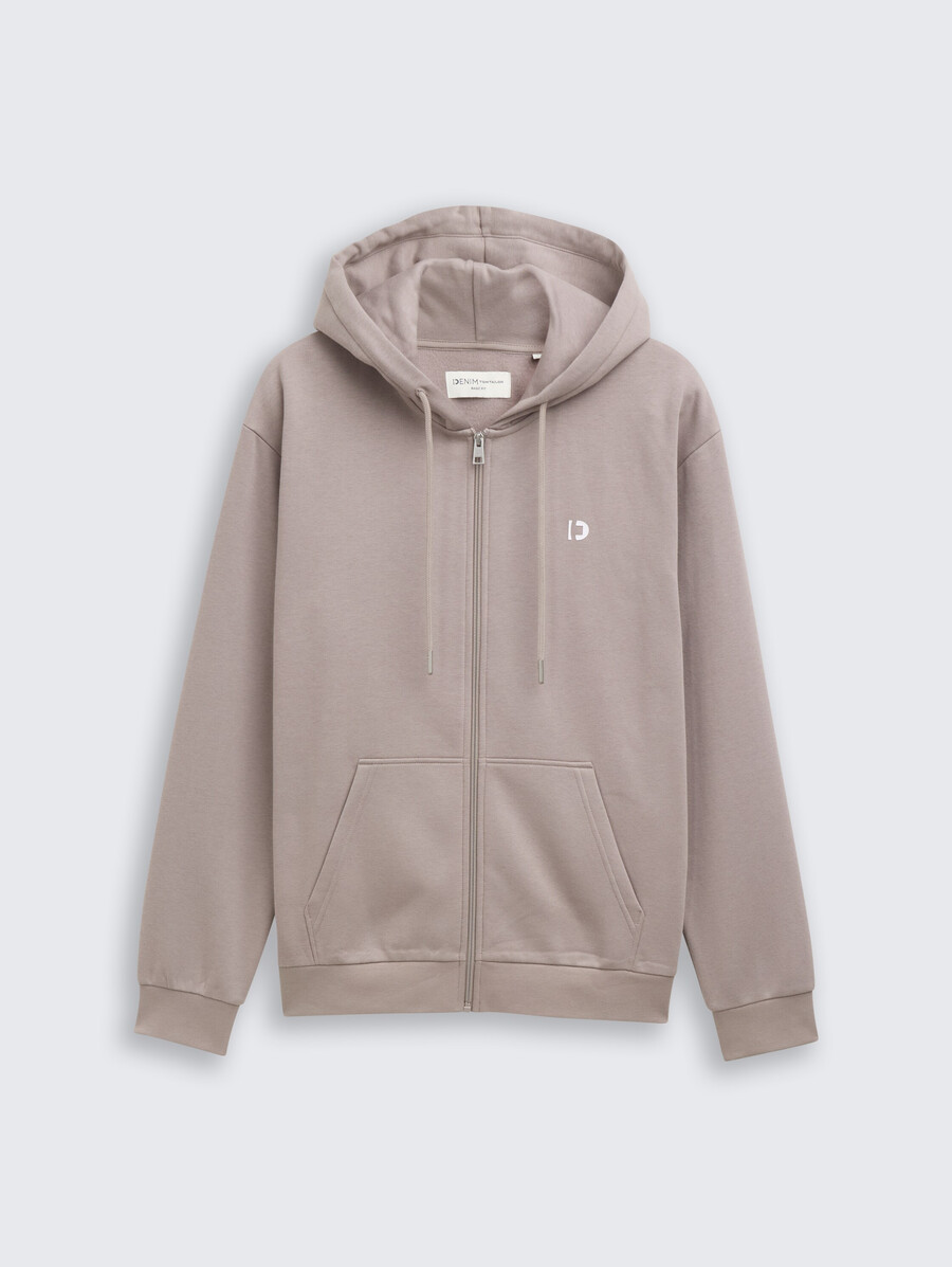kapuzenjacke mit logodruck