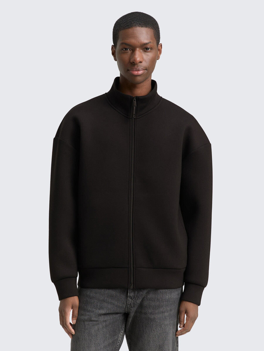 lässige scuba-sweatshirtjacke
