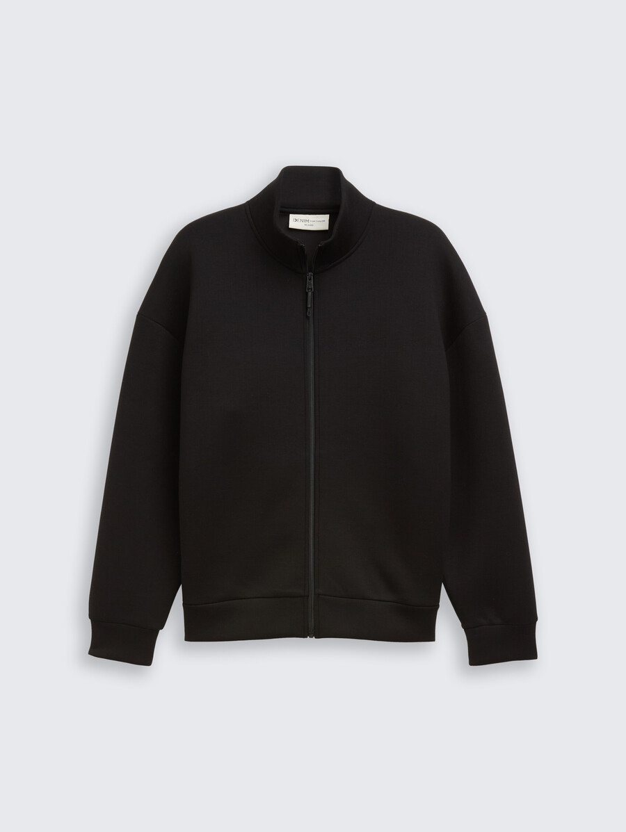 lässige scuba-sweatshirtjacke