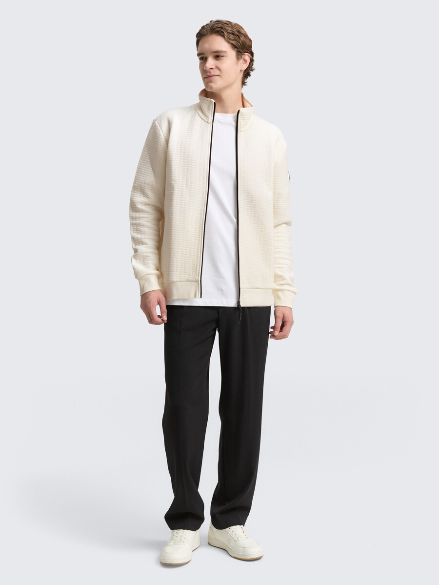 sweatjacke mit stehkragen