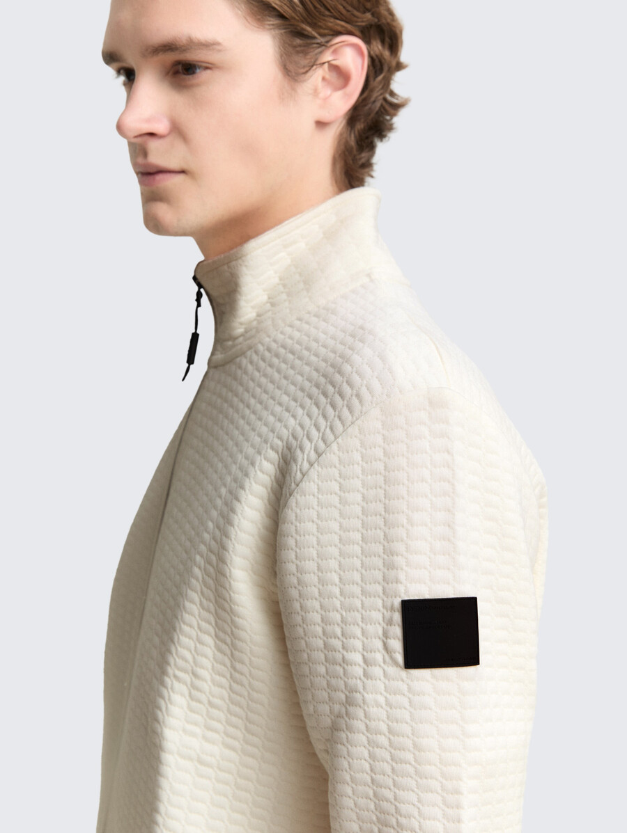 sweatjacke mit stehkragen