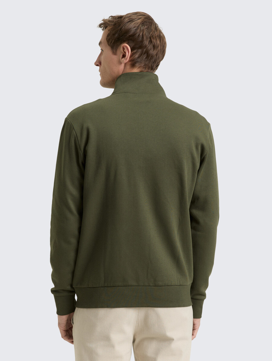 sweatjacke mit stehkragen