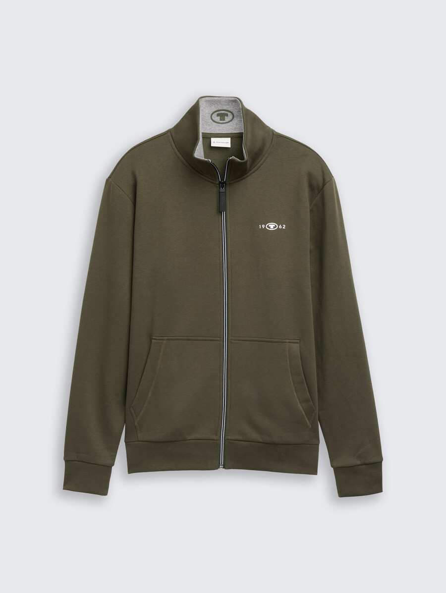 sweatjacke mit stehkragen