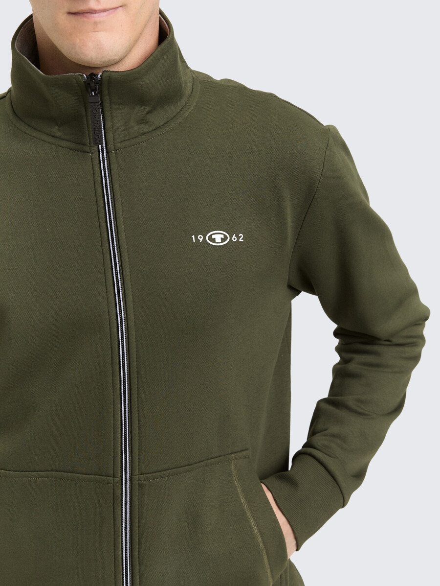 sweatjacke mit stehkragen