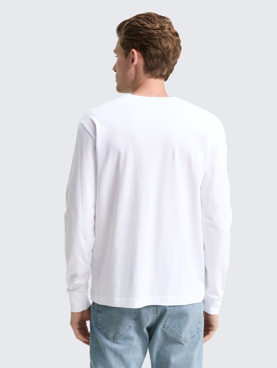 langärmeliges hemd mit logodruck