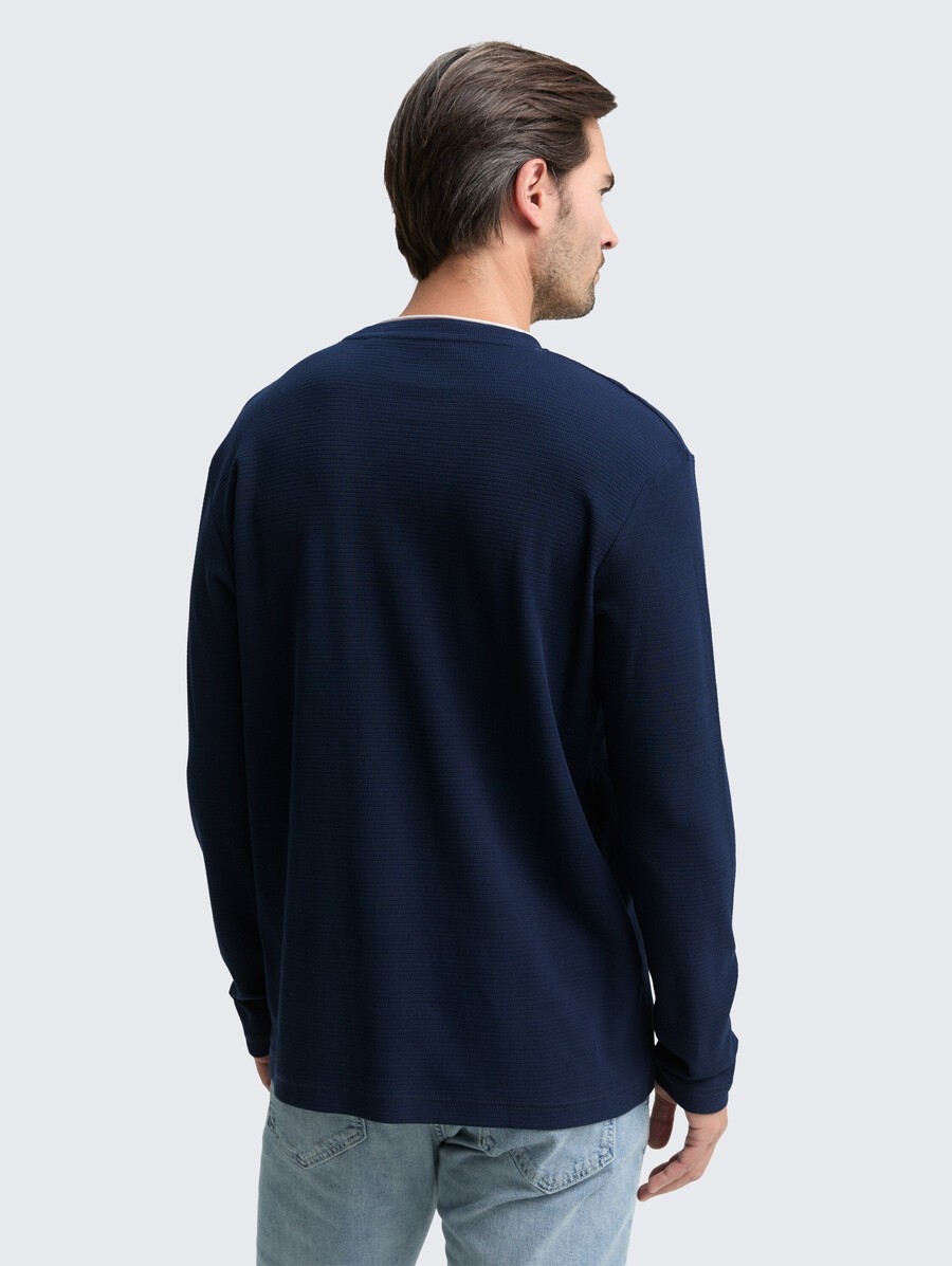 2-in-1 baumwoll-langarmhemd