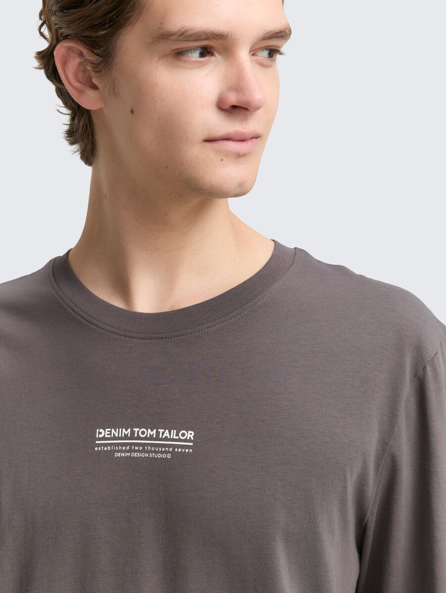 langärmeliges hemd mit logodruck