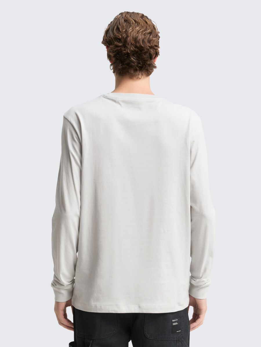 langärmeliges hemd mit logodruck