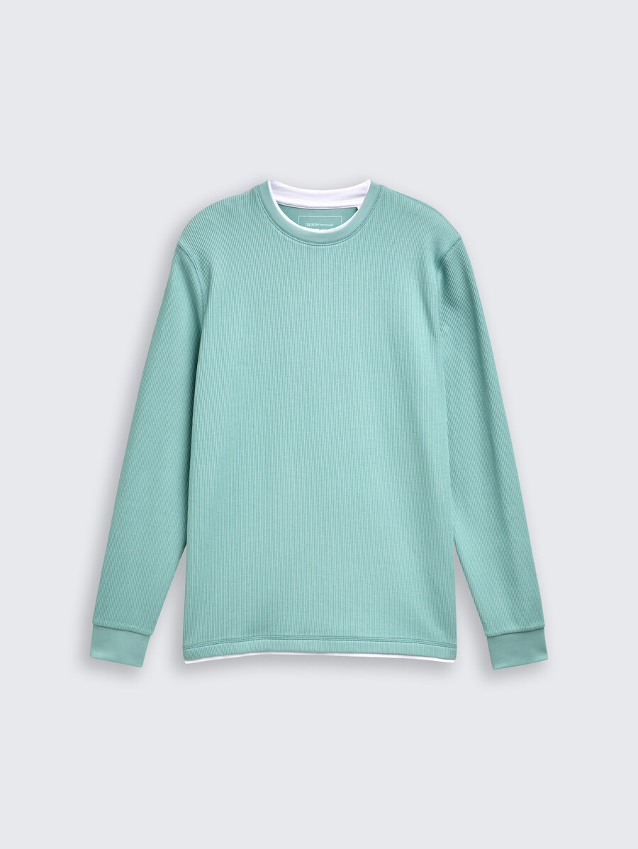 langärmeliges hemd mit 2-in-1-look