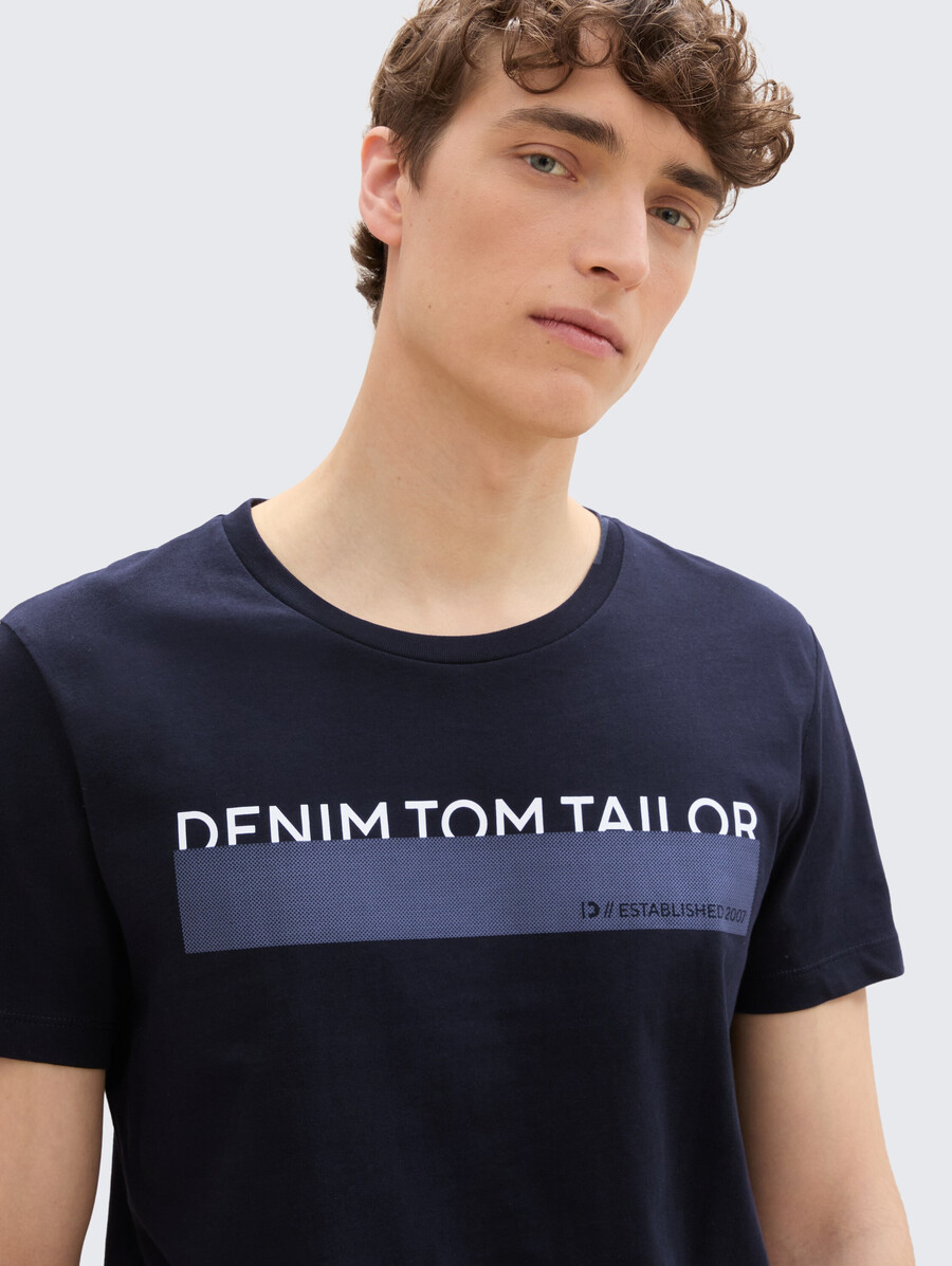 t-shirt mit aufdruck im 3er-pack