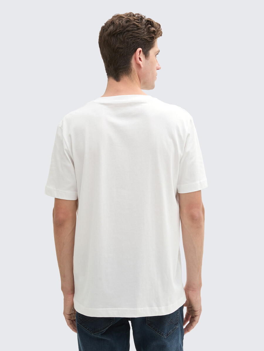 basic-t-shirt im 2er-pack mit v-ausschnitt