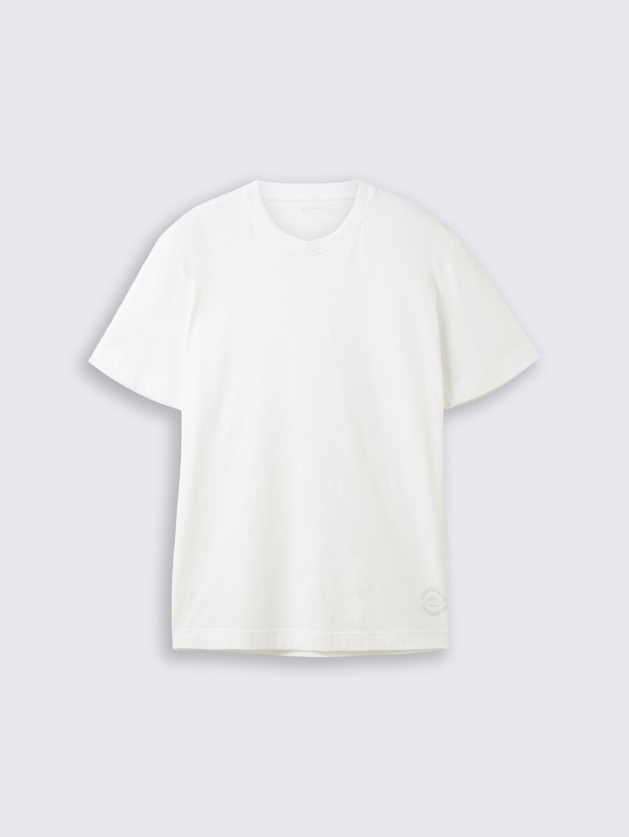basic-t-shirt im 2er-pack mit v-ausschnitt