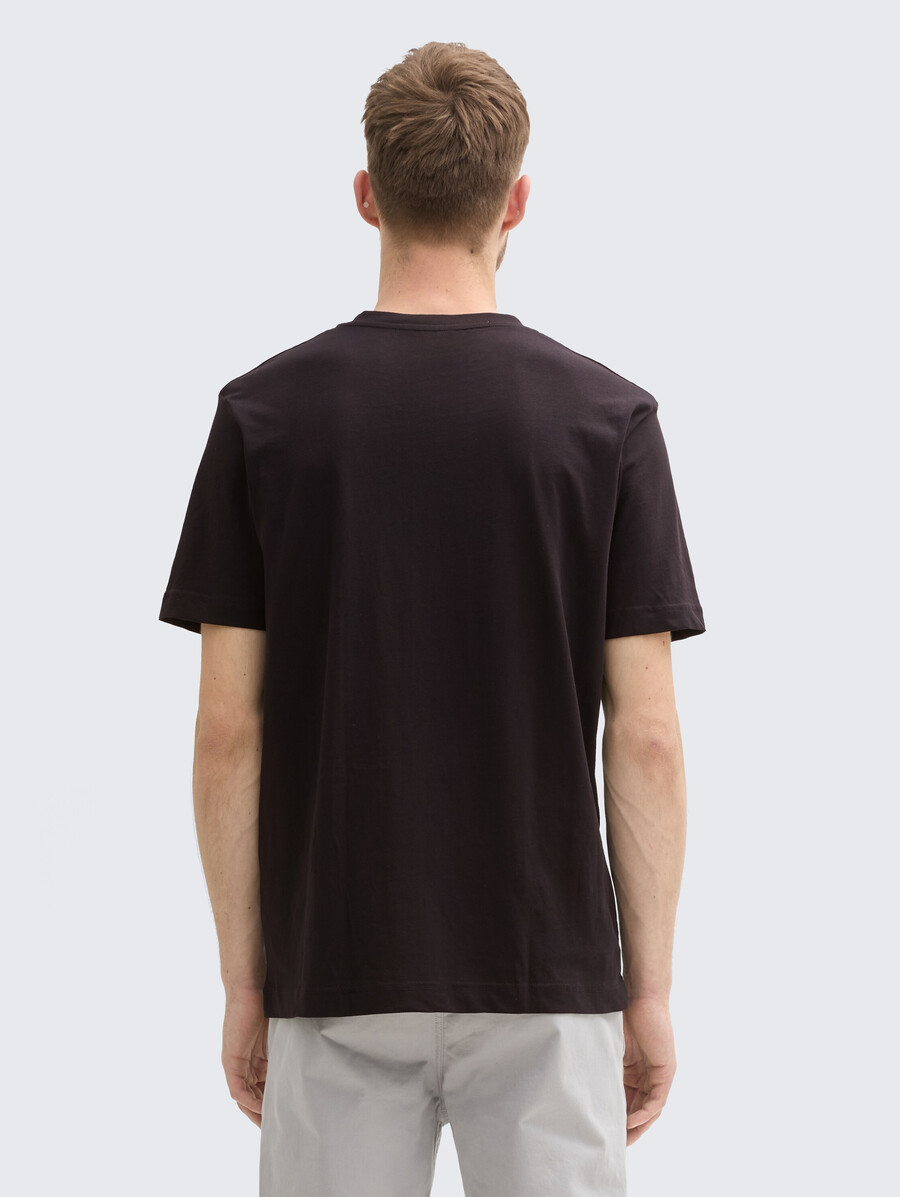 basic-t-shirt im 2er-pack mit v-ausschnitt