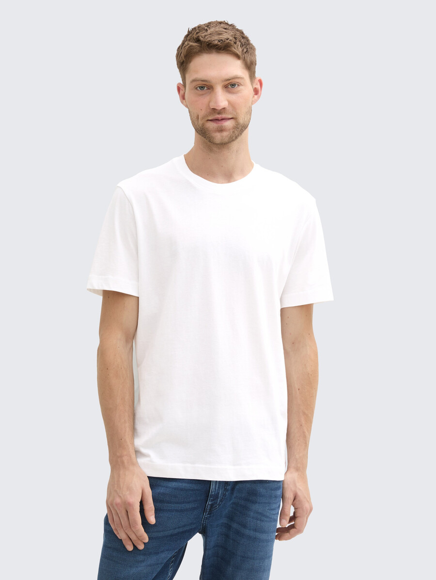 einfaches t-shirt im 2er-pack