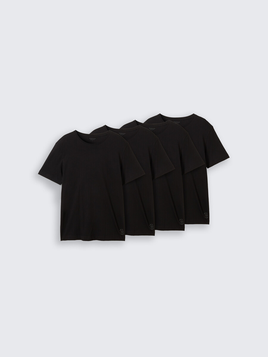 baumwoll-t-shirts im 4er-pack