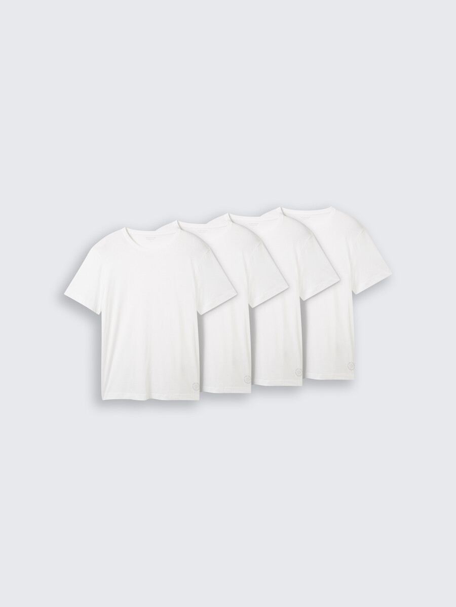 baumwoll-t-shirts im 4er-pack