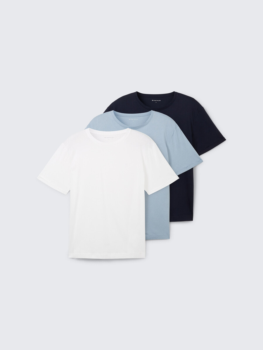 basic-t-shirts im 3er-pack