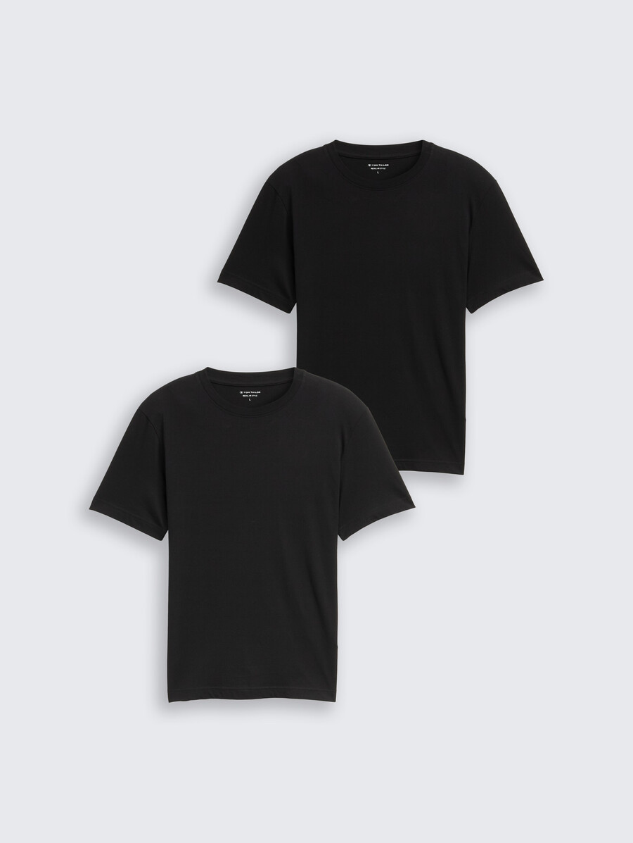 baumwoll-t-shirts im 2er-pack