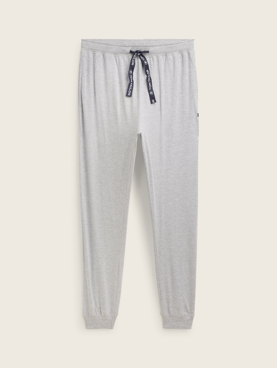 pyjamahose in melange-optik