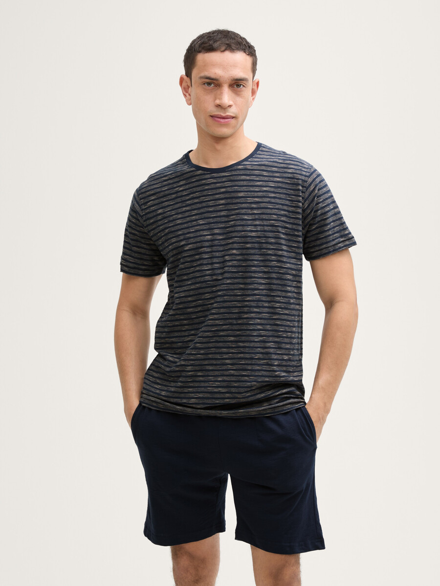 pyjama-set mit streifenmuster