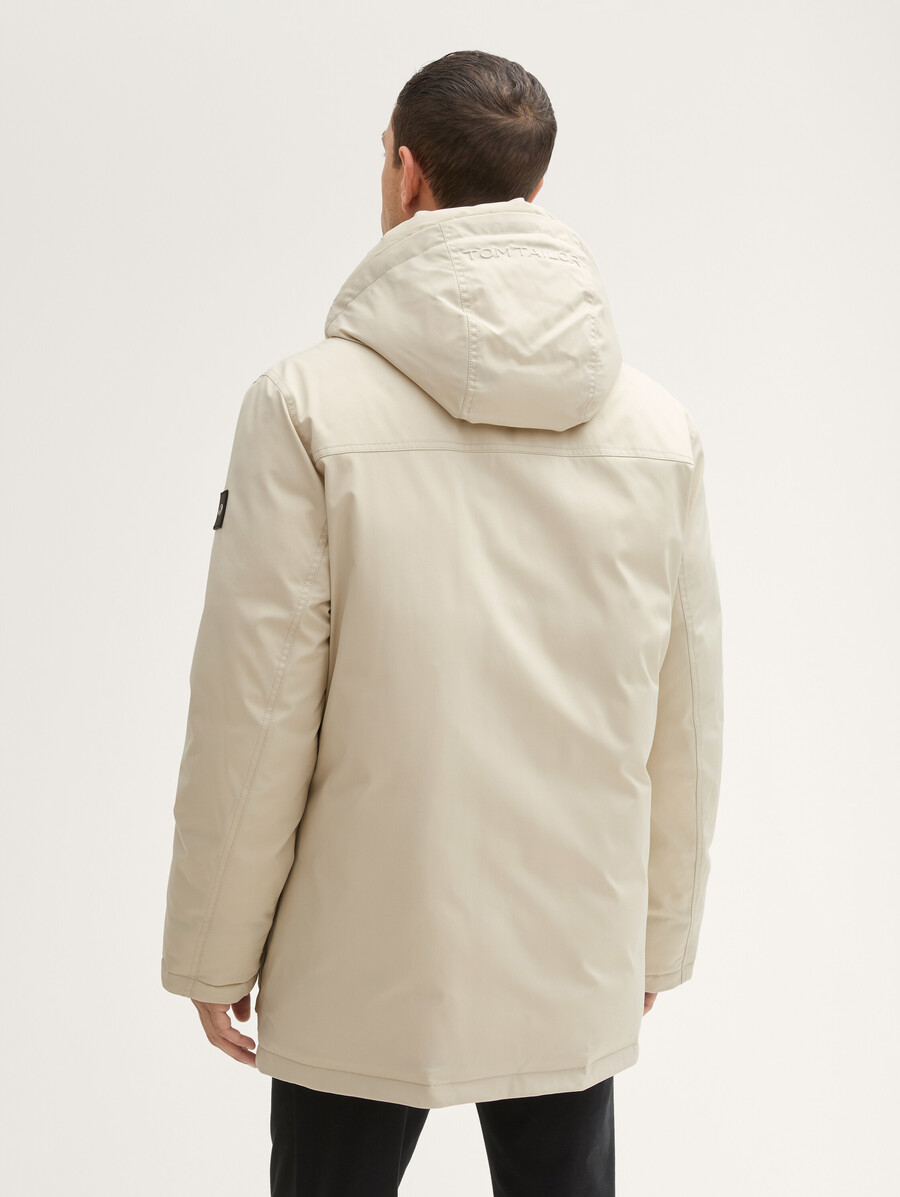 arktis-parka mit abnehmbarer kapuze