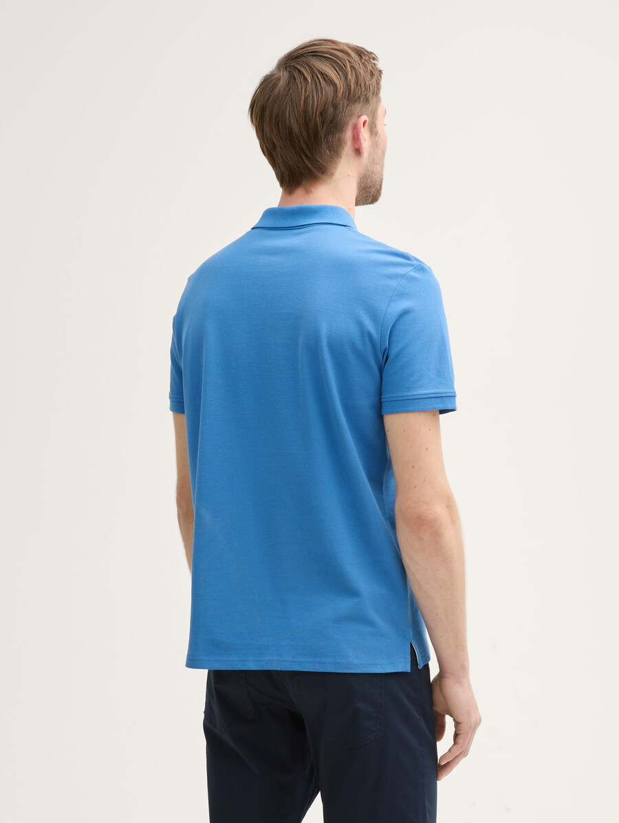 piqué-poloshirt mit gesticktem logo