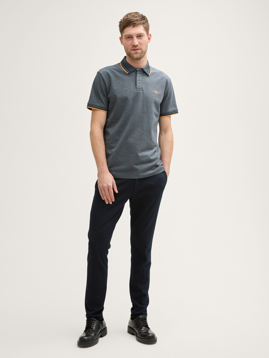 piqué-poloshirt mit stretchanteil