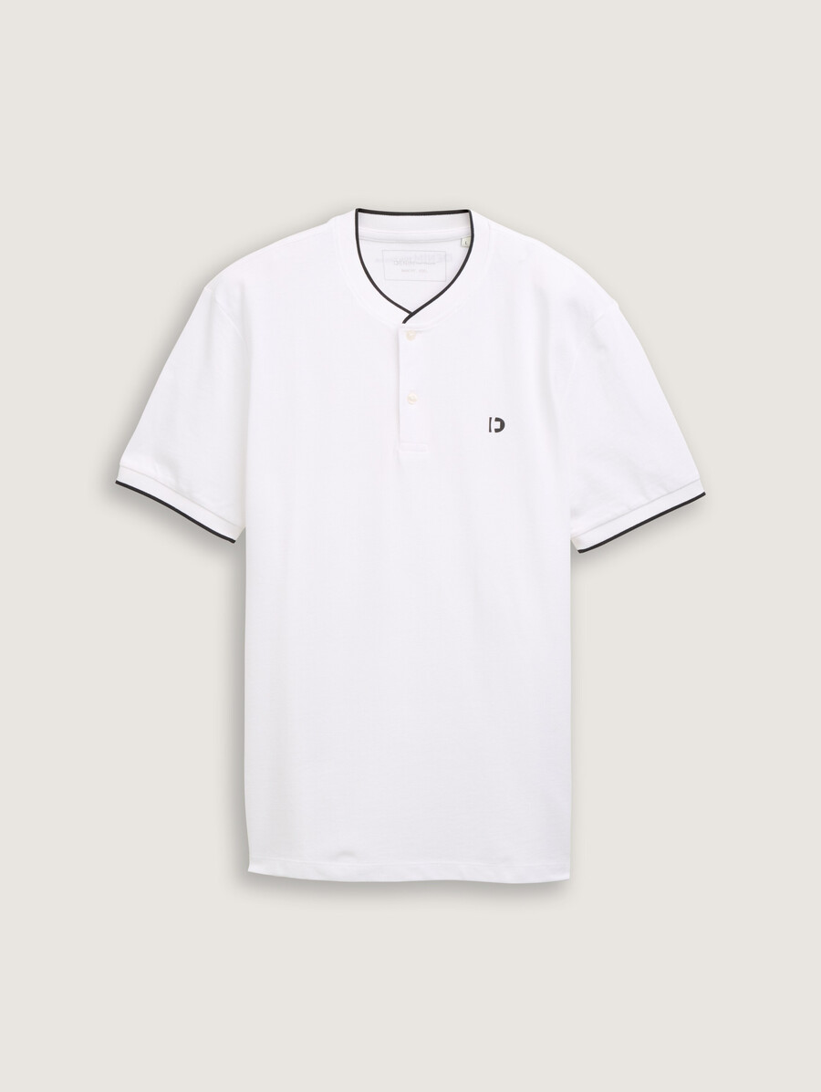 poloshirt mit bomberkragen