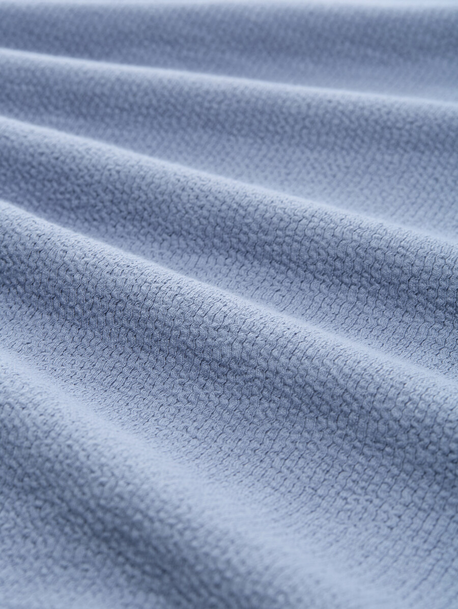 geripptes poloshirt mit stretchanteil