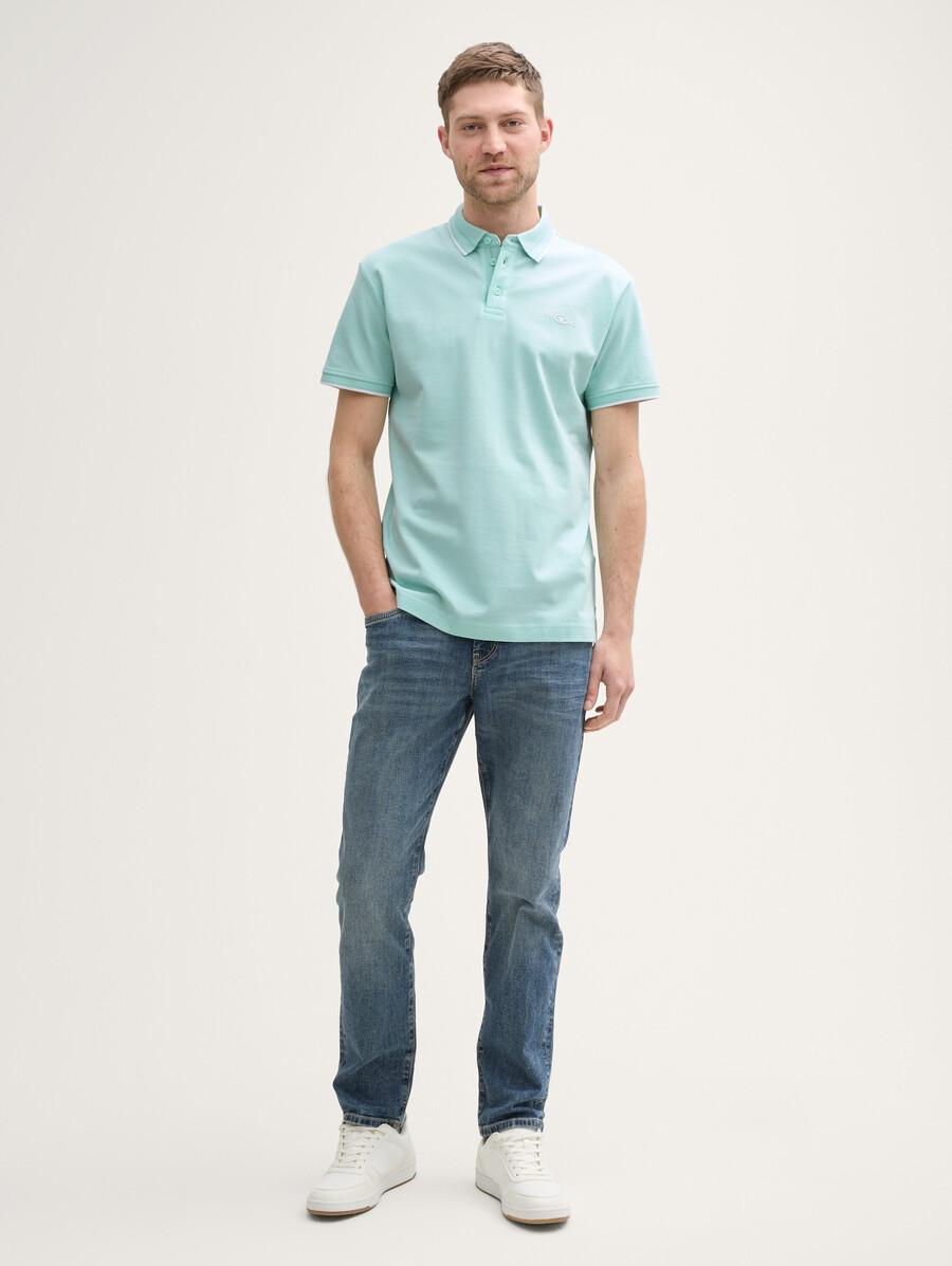 piqué-poloshirt mit stretchanteil