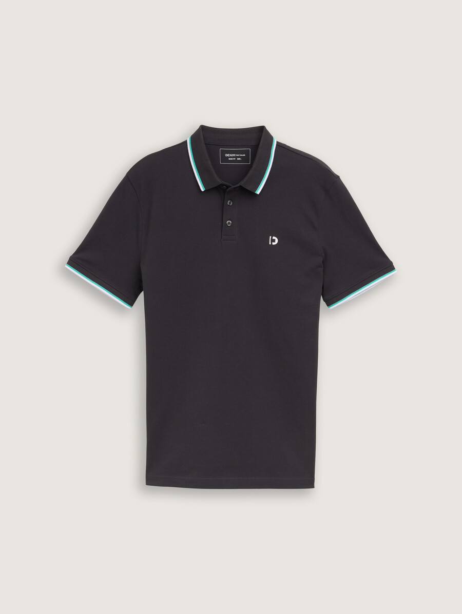 piqué-poloshirt mit logodruck
