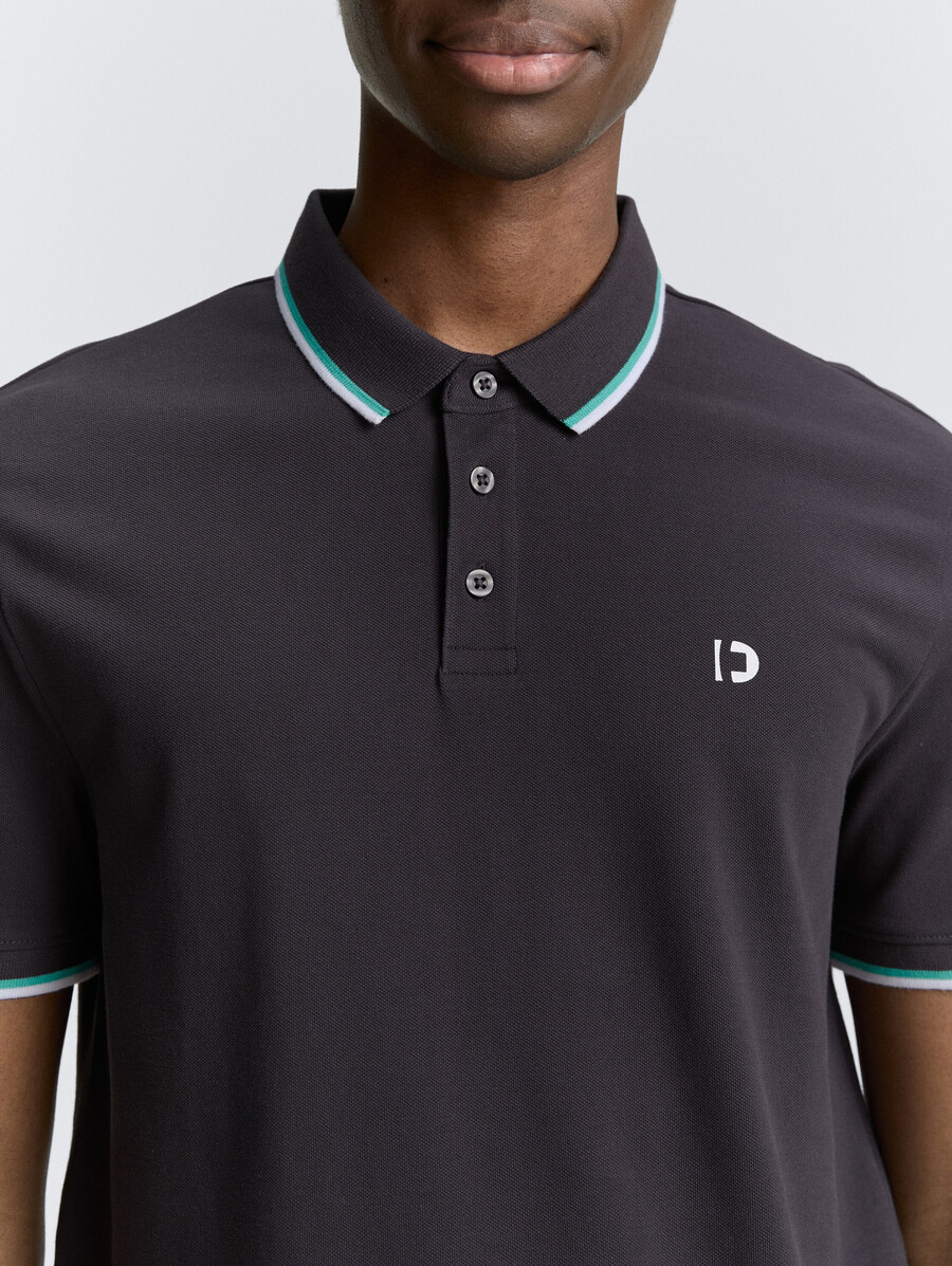 piqué-poloshirt mit logodruck