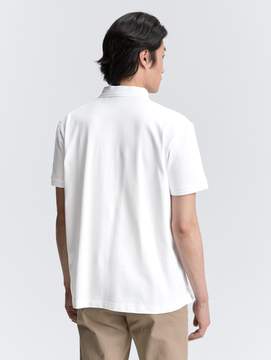 piqué-poloshirt mit stretchanteil