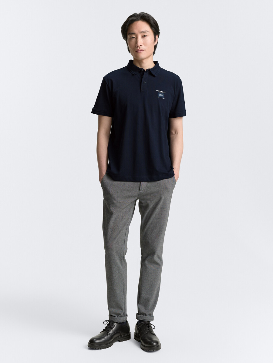piqué-poloshirt mit stretchanteil