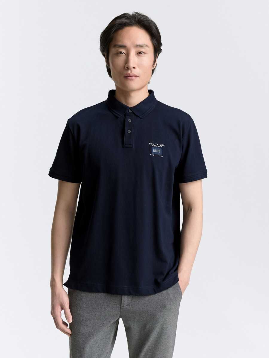 piqué-poloshirt mit stretchanteil