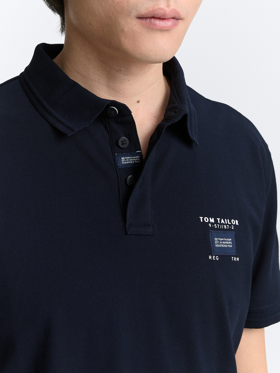 piqué-poloshirt mit stretchanteil
