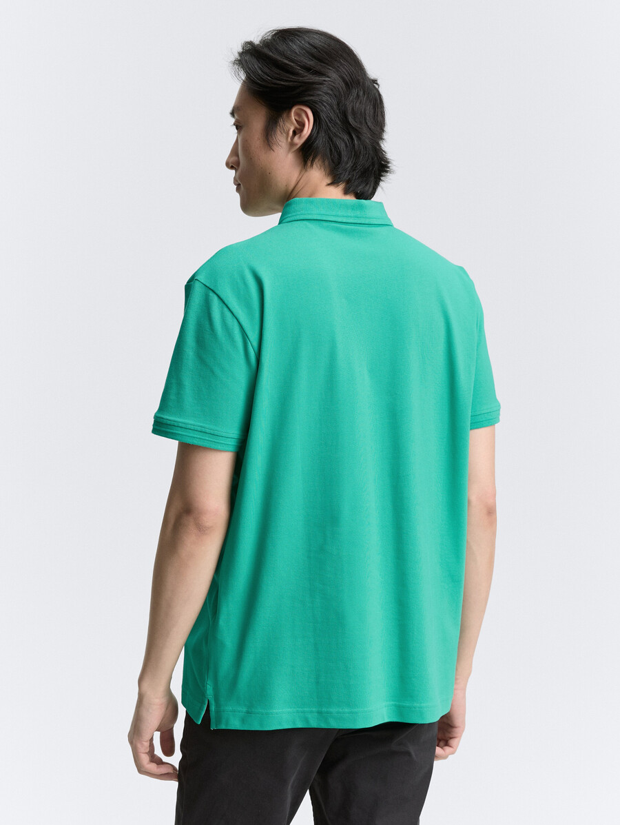 piqué-poloshirt mit stretchanteil