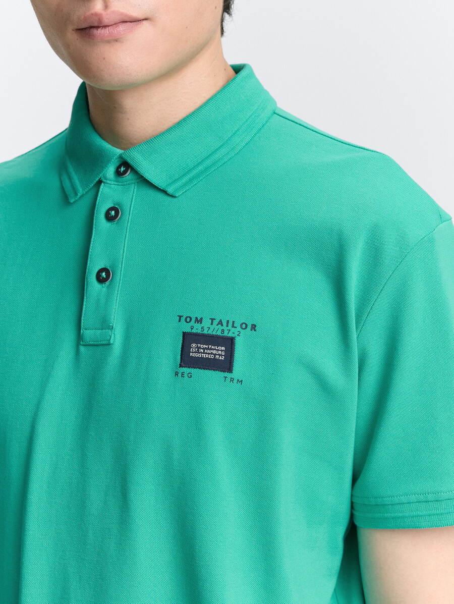 piqué-poloshirt mit stretchanteil
