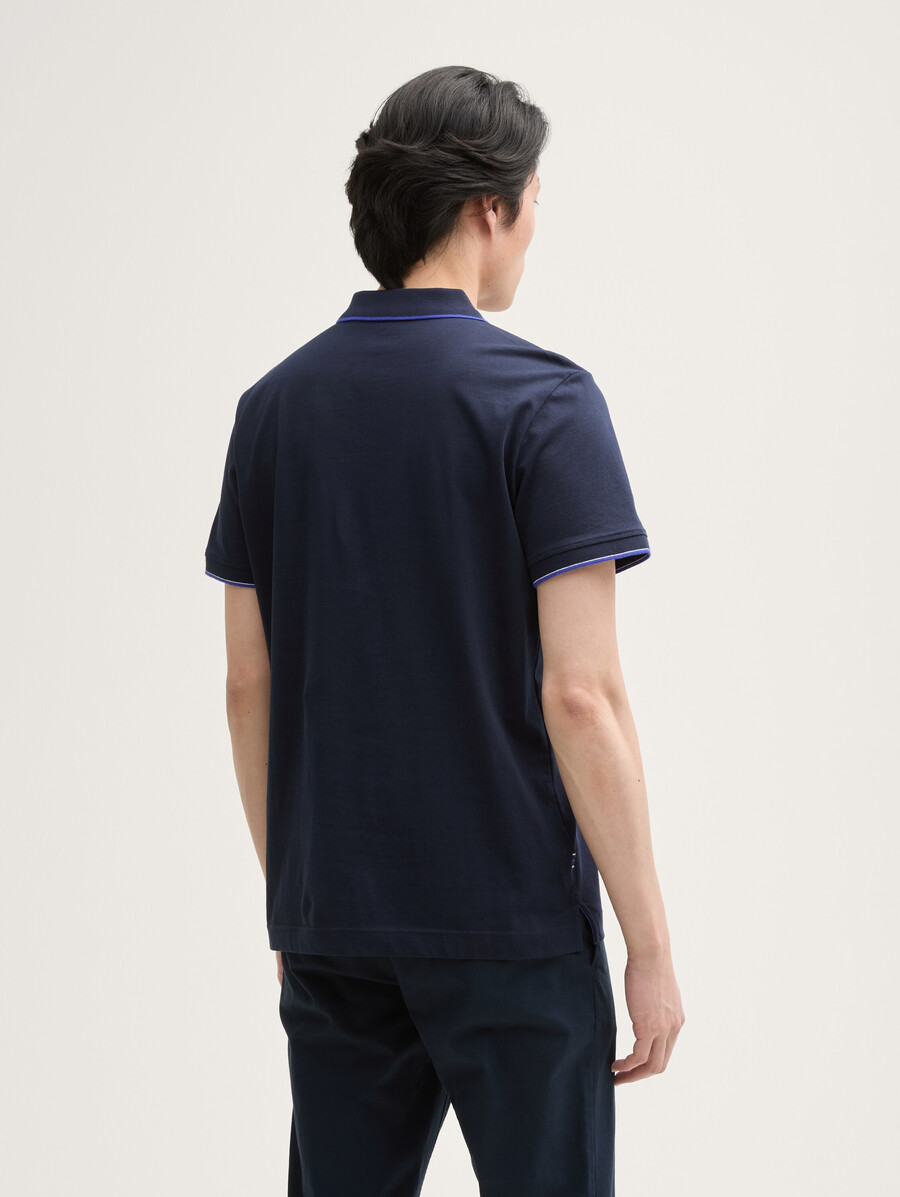 poloshirt mit baumwolllogo-print