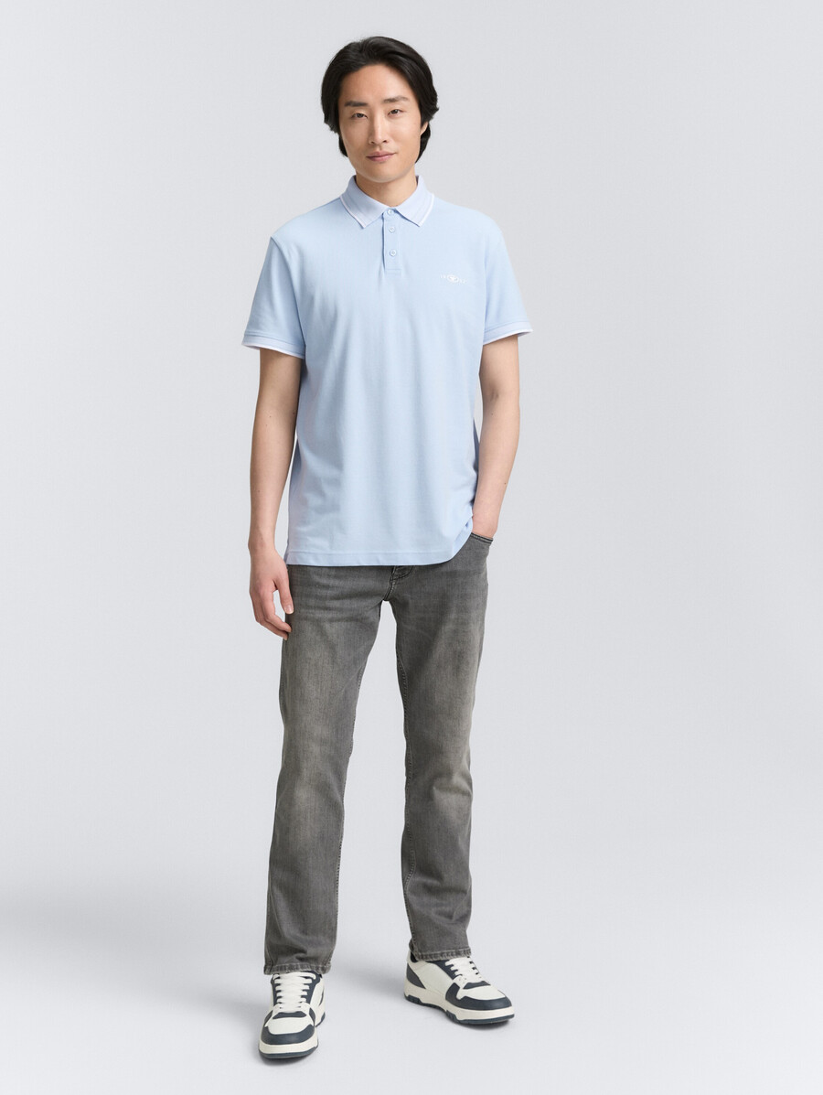 piqué-poloshirt mit stretchanteil