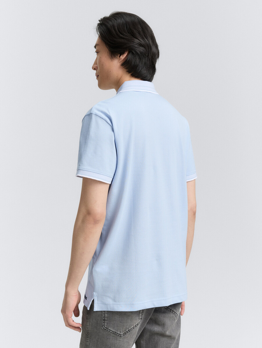 piqué-poloshirt mit stretchanteil