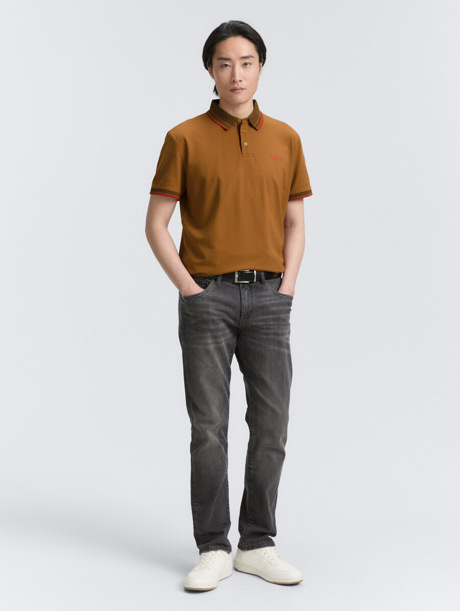 piqué-poloshirt mit stretchanteil