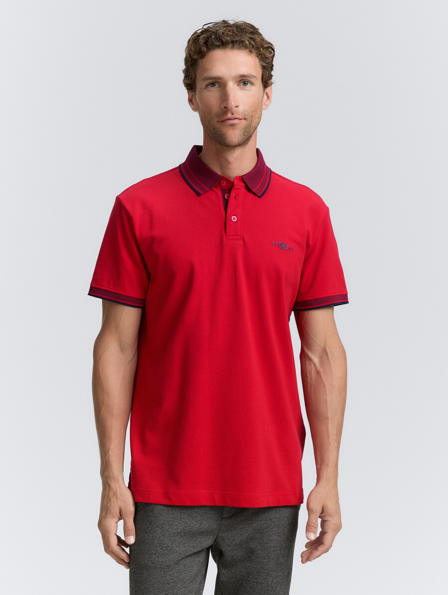 piqué-poloshirt mit stretchanteil