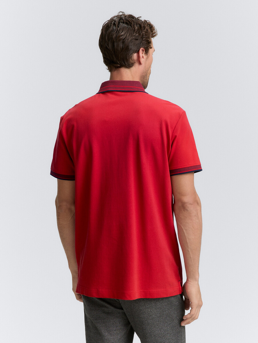 piqué-poloshirt mit stretchanteil