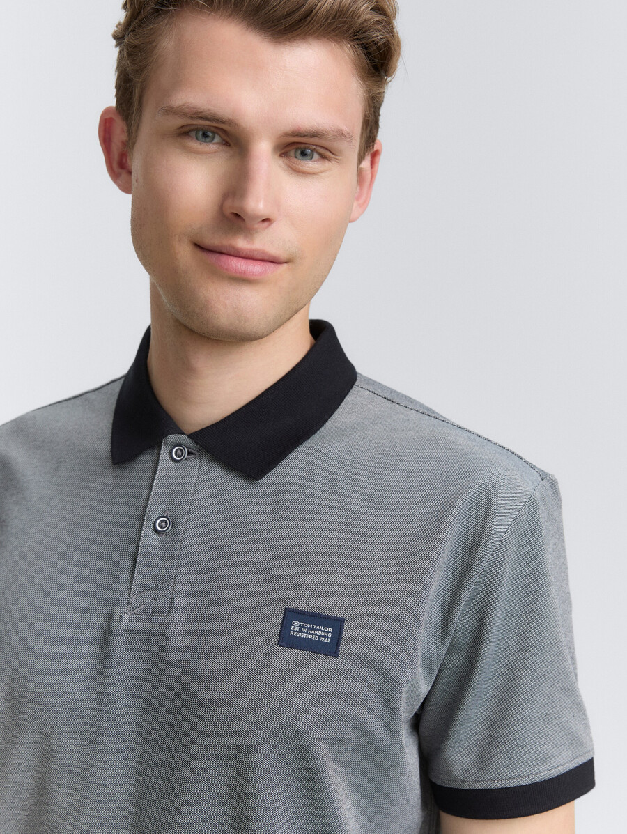 piqué-poloshirt mit stretchanteil