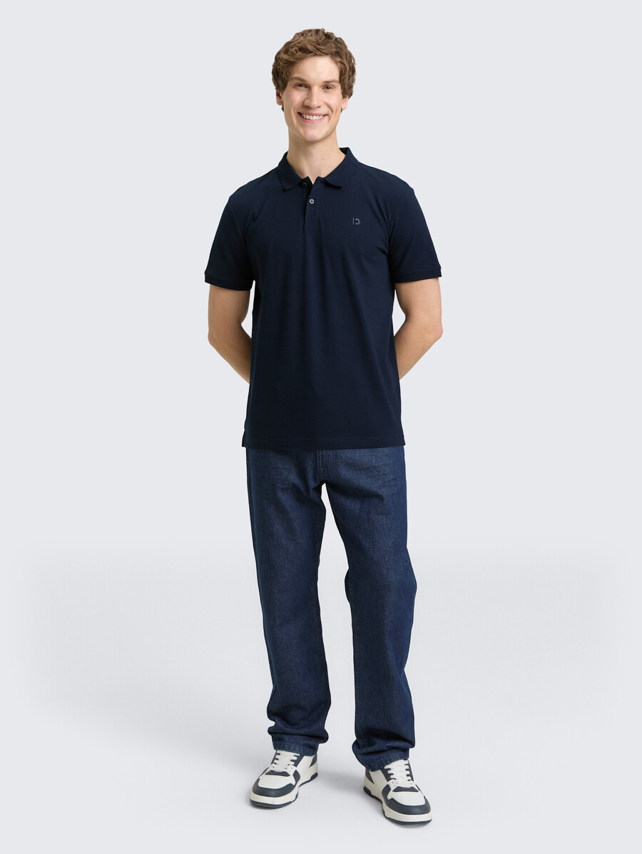 polohemd aus baumwollpiqué