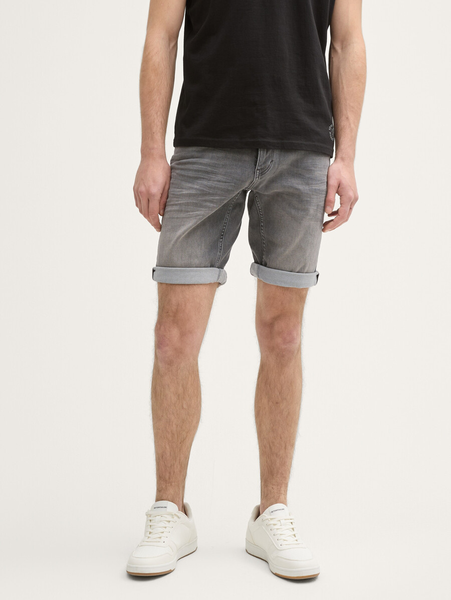 ttjosh regular slim jeansshorts mit superstretch