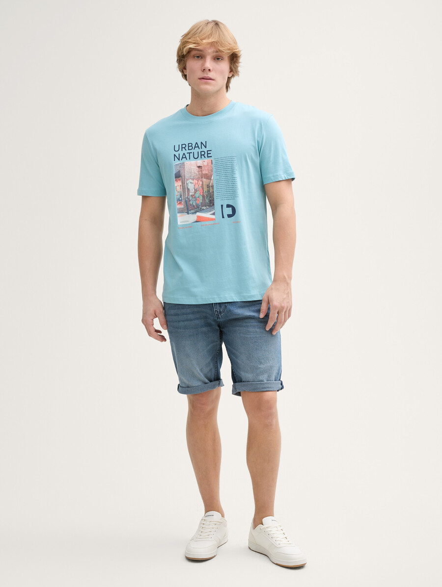 ttpiers schmal geschnittene jeansshorts mit stretch