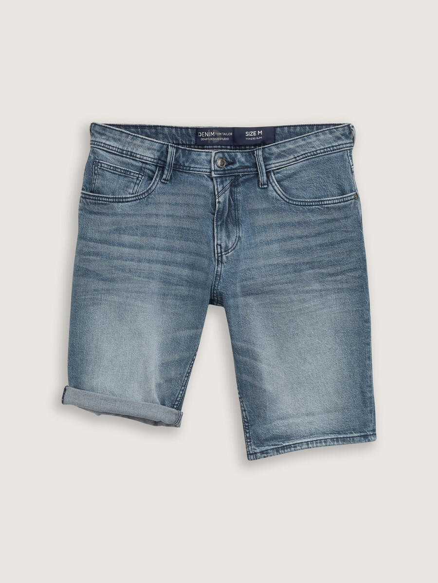 ttpiers schmal geschnittene jeansshorts mit stretch