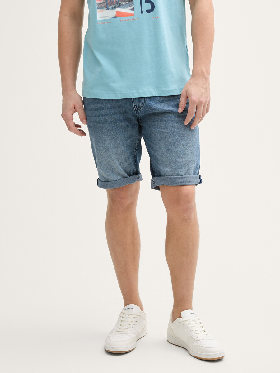 ttpiers schmal geschnittene jeansshorts mit stretch